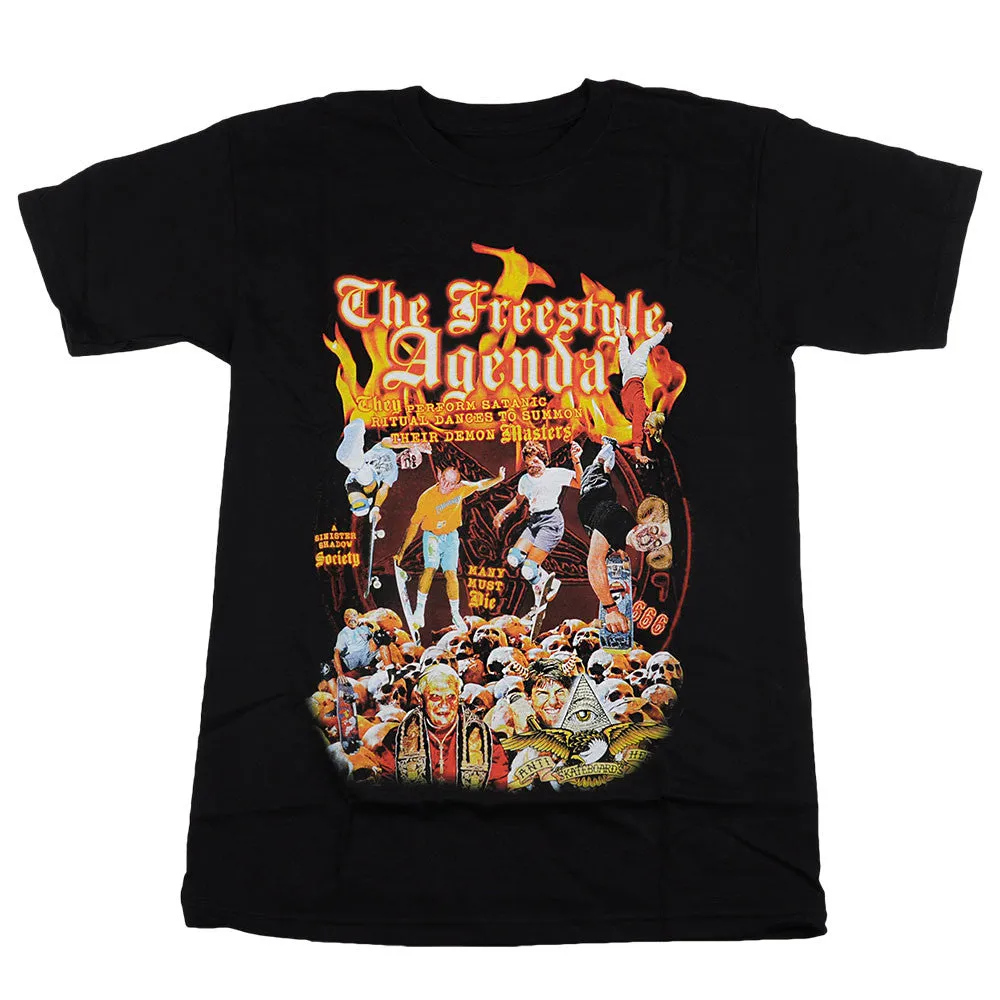 Anti-Hero Freestyle Agent Premium S/S - Black - Men's T-Shirt