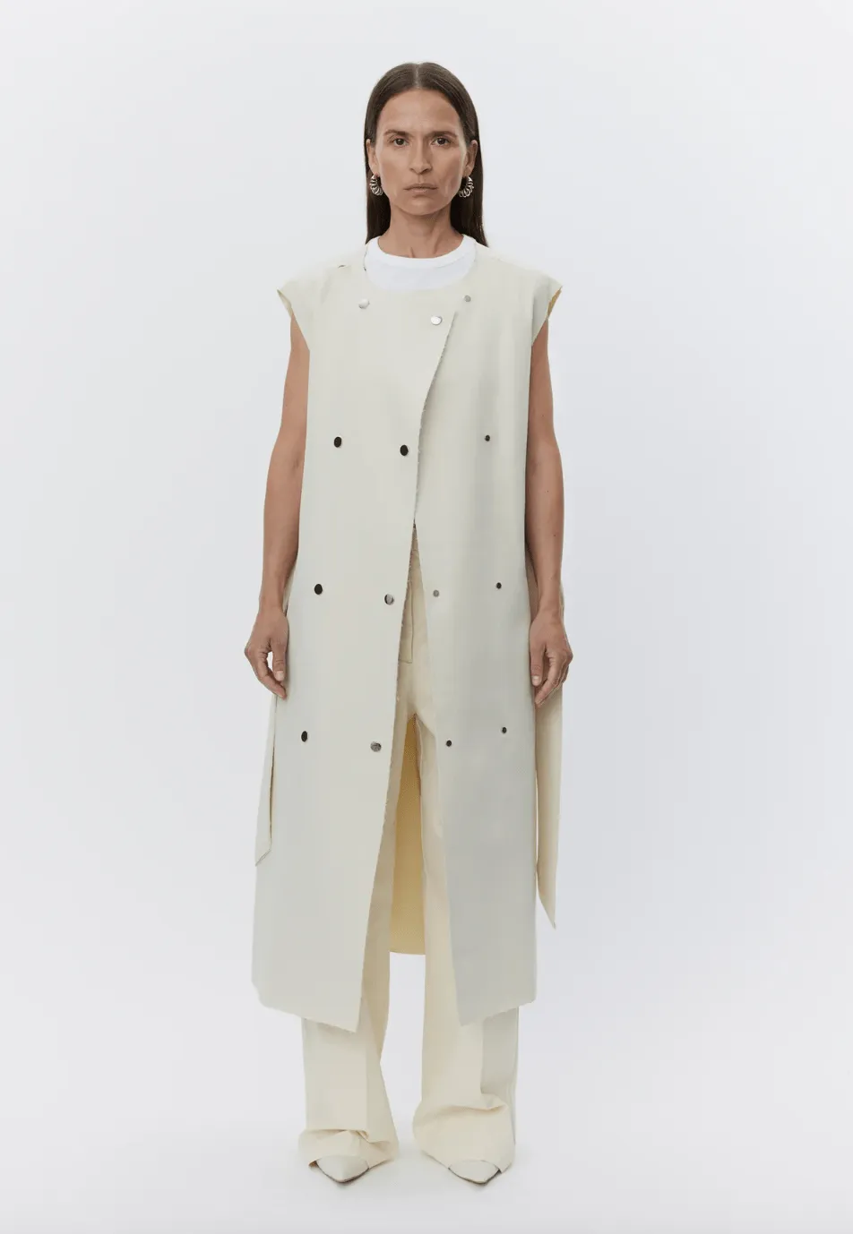Chapin 3 Piece Shiny Trench Coat