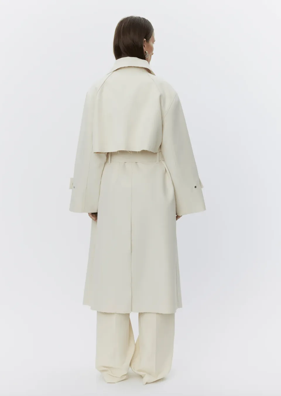 Chapin 3 Piece Shiny Trench Coat
