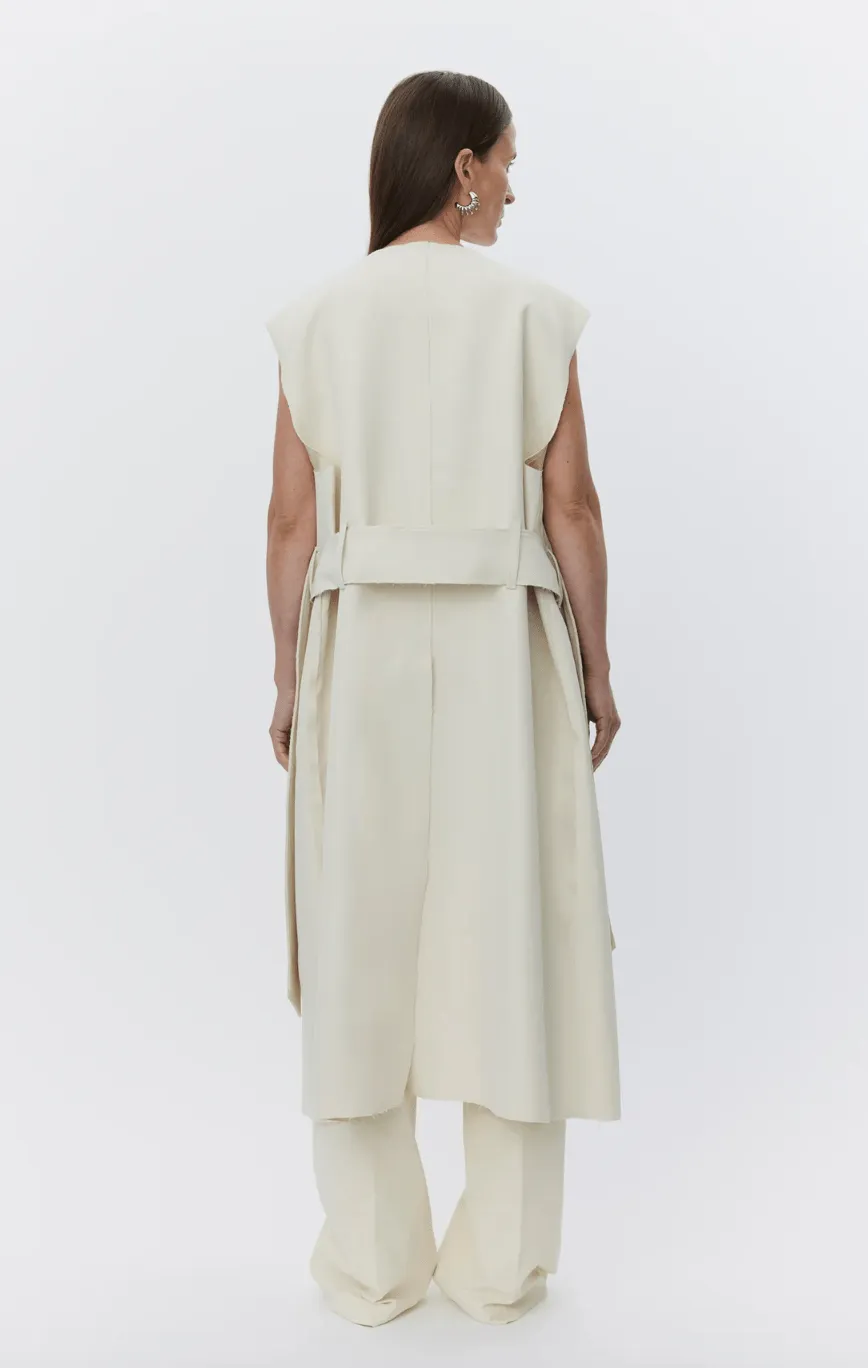 Chapin 3 Piece Shiny Trench Coat