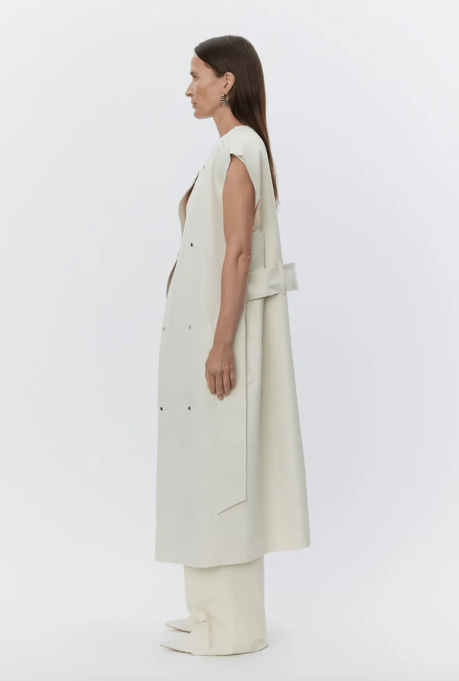 Chapin 3 Piece Shiny Trench Coat
