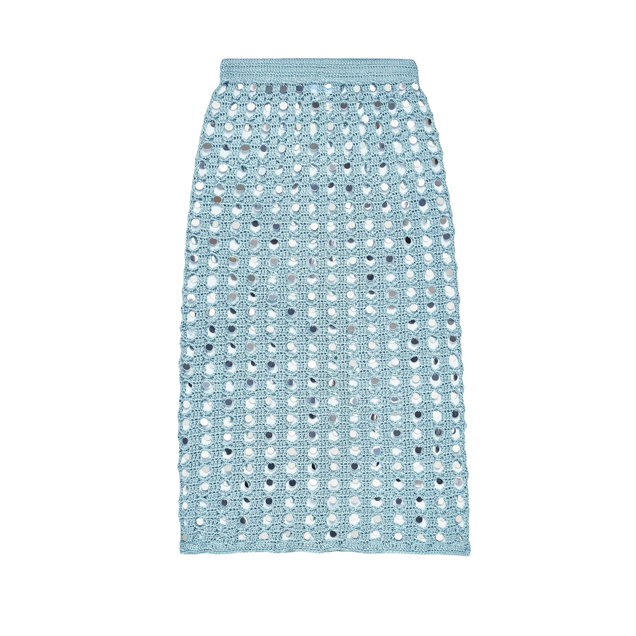 Embellished Crochet Skirt