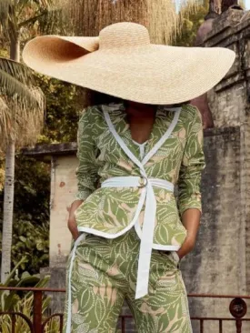 Once Was - Granada Linen Viscose Blazer - Jungle Tropico